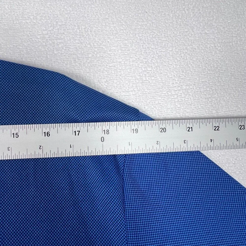 Adidas Men's LG Golf Performance Blue Polo Shirt Golf Tonal Check‎ UPF50